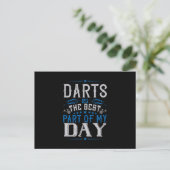 Darts is het beste deel van mijn dag briefkaart (Staand voorkant)