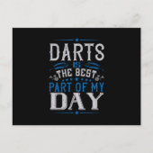 Darts is het beste deel van mijn dag briefkaart (Voorkant)