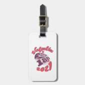 Darts is mijn Valentijn 2021 Bagagelabel (Voorkant verticaal)