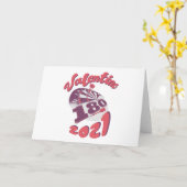 Darts is mijn Valentijn 2021 Kaart (Gele Bloem)