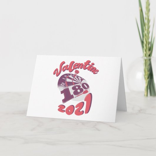 Darts is mijn Valentijn 2021 Kaart (Voorkant)