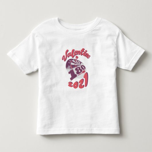 Darts is mijn Valentijn 2021 Kinder Shirts (Voorkant)