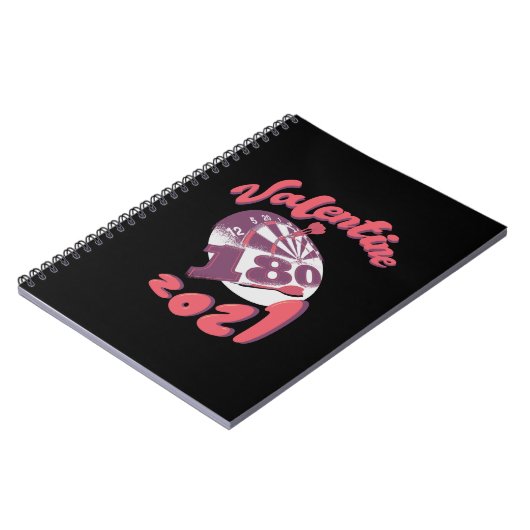 Darts is mijn Valentijn 2021 Notitieboek (Linkerzijde)