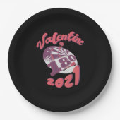 Darts is mijn Valentijn 2021 Papieren Bordje (Voorkant)