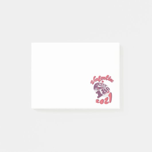 Darts is mijn Valentijn 2021 Post-it® Notes (Voorkant)