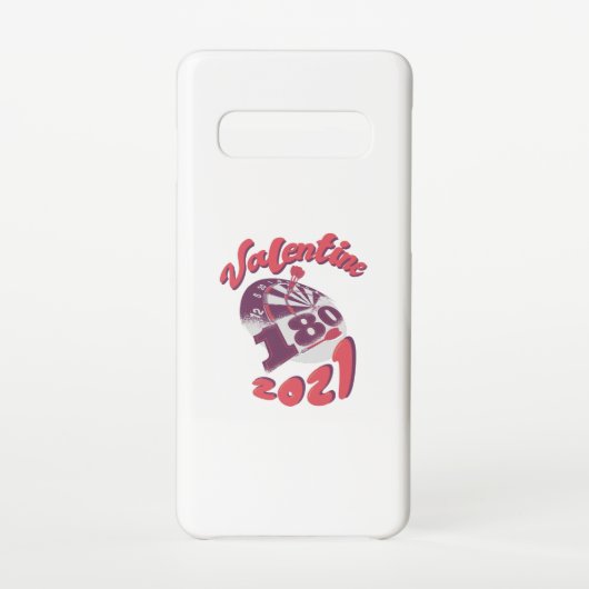 Darts is mijn Valentijn 2021 Samsung Galaxy Hoesje (Achterkant)