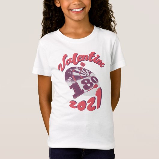 Darts is mijn Valentijn 2021 T-shirt (Voorkant)