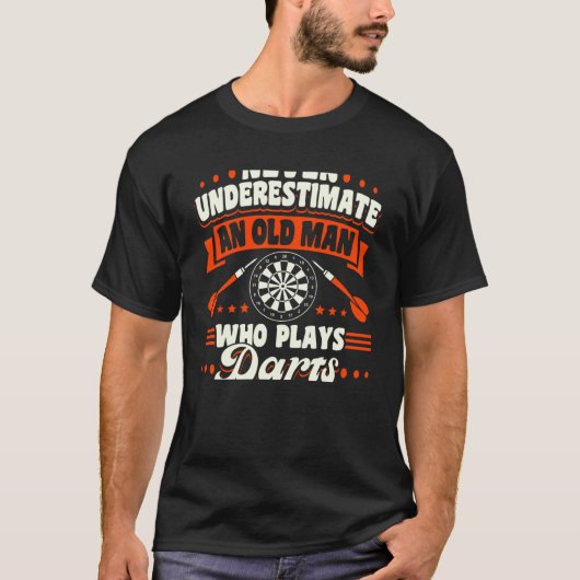 Darts Kampioen Pijl Dartboard Speler T-shirt (Voorkant)