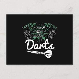 Darts - Laten we spelen Briefkaart