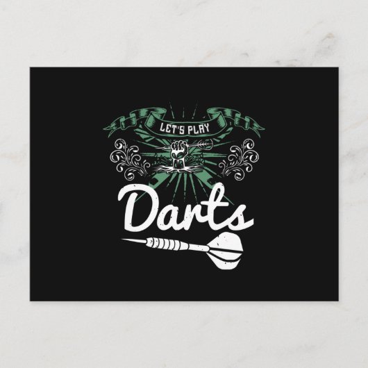 Darts - Laten we spelen Briefkaart (Voorkant)