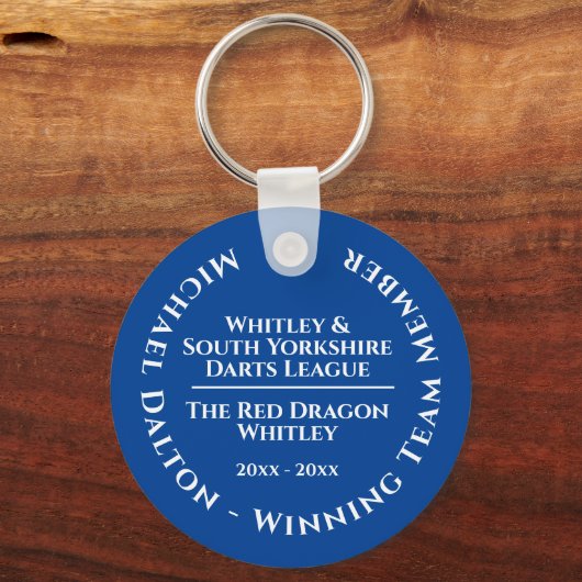 Darts League Trophy Sleutelhanger (Voorkant)