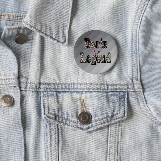 Darts Legend Afbeelding Logo, Ronde Button 5,7 Cm (In situ)