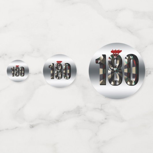 Darts Legende, De Perfecte Score,  Confetti (Achterkanten)