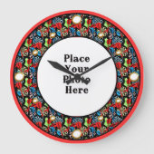 Darts Lijsten van uw foto wandklok (Voorkant)