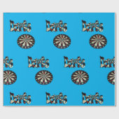 Darts Logo en dartboard, Cadeaupapier (Vlak)