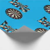 Darts Logo en dartboard, Cadeaupapier (Hoek)