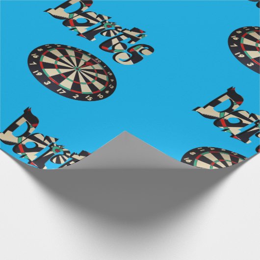Darts Logo en dartboard, Cadeaupapier (Hoek)