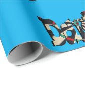 Darts Logo en dartboard, Cadeaupapier (Rol Hoek)