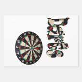 Darts Logo en dartboard, Inpakpapier Vel (Voorkant 2)