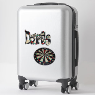 Darts Logo En Dartbord, Sticker