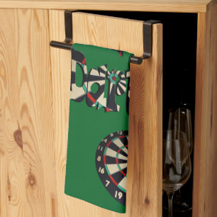 Darts Logo Met Dartbord, Theedoek