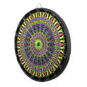 DARTs Mandala - neon 1 Dartbord (Voorkant Rechts)