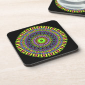 DARTs Mandala - neon 1 Drankjes Onderzetter (Linkerzijde)