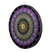 Darts Mandala - neon 2 Dartbord (Voorkant Rechts)