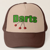 Darts met 3 kunstwerken trucker pet (Voorkant)
