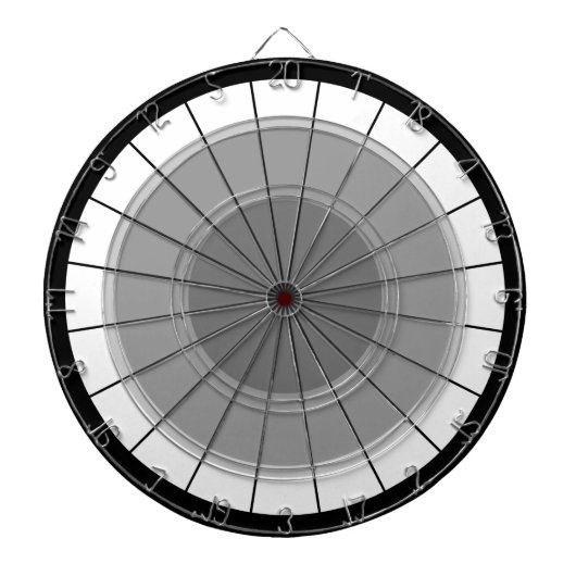 Darts Modern Grey Black Bulls' Eye Challenge Dartbord (Voorkant)