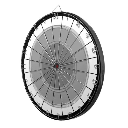 Darts Modern Grey Black Bulls' Eye Challenge Dartbord (Voorkant Rechts)
