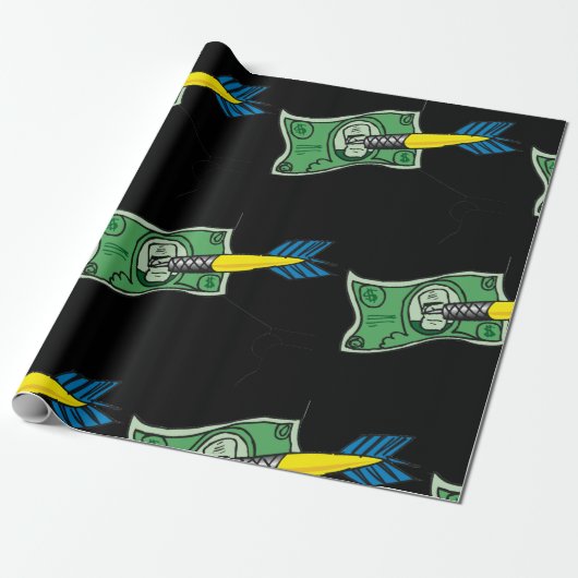 Darts Money Cadeaupapier (Uitgerold)