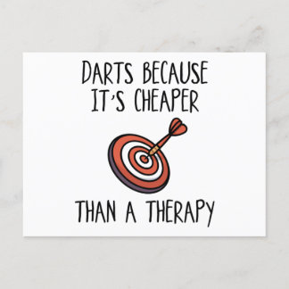 Darts omdat briefkaart