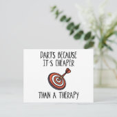 Darts omdat briefkaart (Staand voorkant)