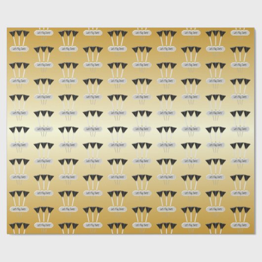 Darts-ontwerp Cadeaupapier (Vlak)