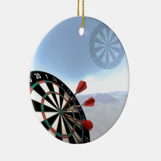 Darts-ontwerp Keramisch Ornament (Rechts)