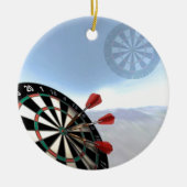 Darts-ontwerp Keramisch Ornament (Voorkant)