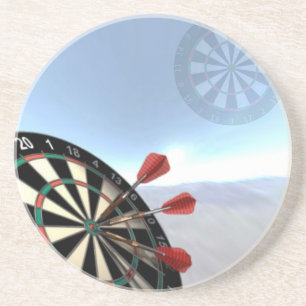 Darts-ontwerp Zandsteen Onderzetter