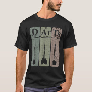 Darts Periodiek Systeem Elementen Darts Speler Ret T-shirt