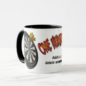 Darts Personalized Mugs Mok (Voorkant links)