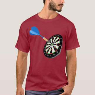 Darts Pijl met Dartbord in Bullseye T-shirt