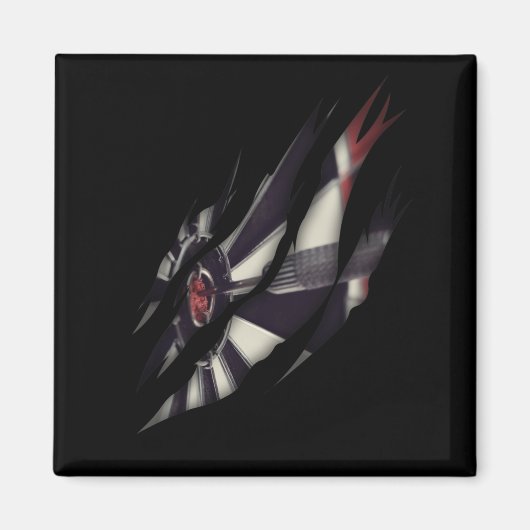 Darts Player Dart Board en Dart Throwing Magneet (Voorkant)