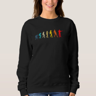 Darts Player Evolution Retro Colors Darts Player Trui