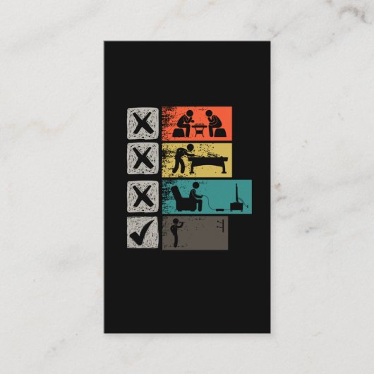 Darts Player Hobby Dart Addicated Dartboard Visitekaartje (Voorkant)