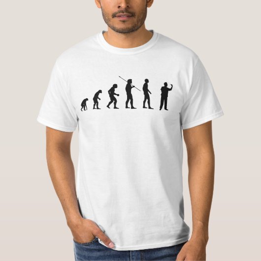 Darts Player Human Evolution Meme Bv T-shirt (Voorkant)