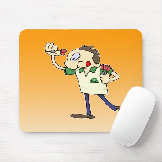 Darts player muismat (Met muis)