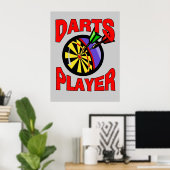 Darts Player Poster (Thuiskantoor)