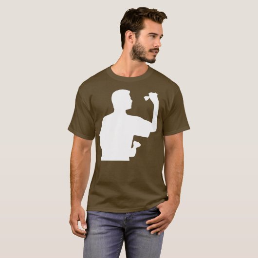 Darts player t-shirt (Voorkant volledig)