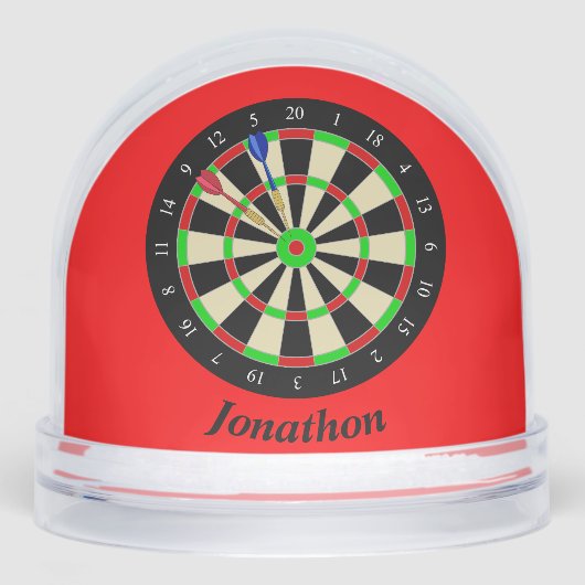 Darts Player Winner Award Champion Sneeuwbol (Voorkant)