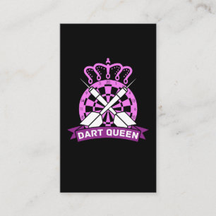Darts Queen Dartboard Girl Dart Player Visitekaartje